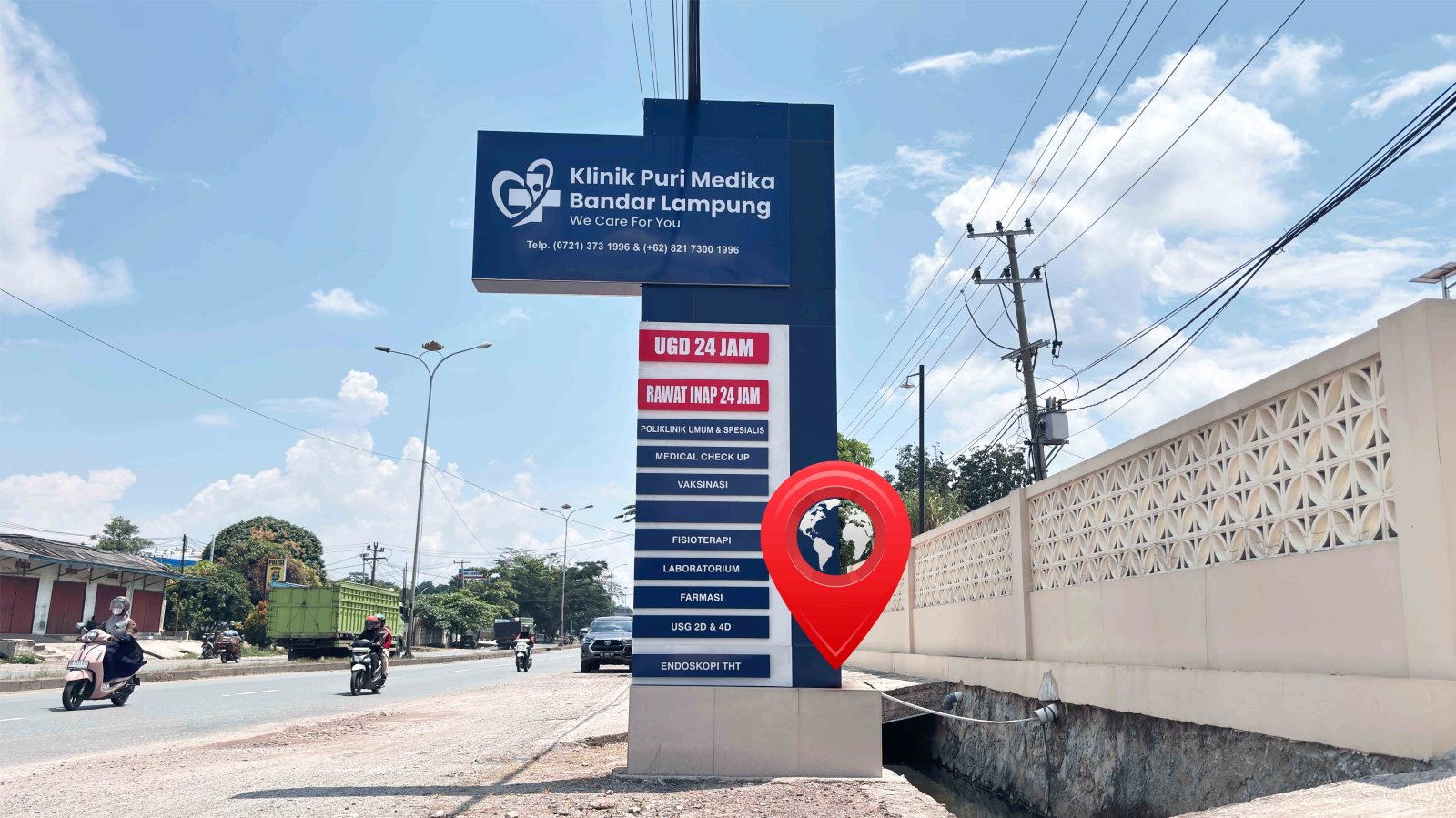 Lokasi strategis Klinik Puri Medika Bandar Lampung